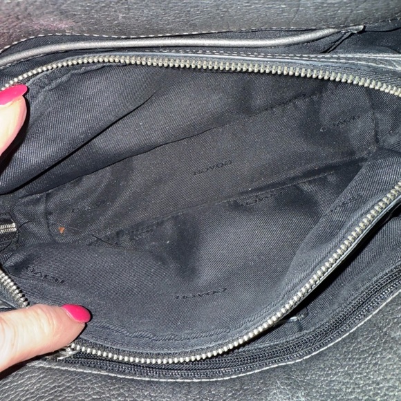 Coach Gun Metal Gray Leather Satchel - Picture 6 of 8